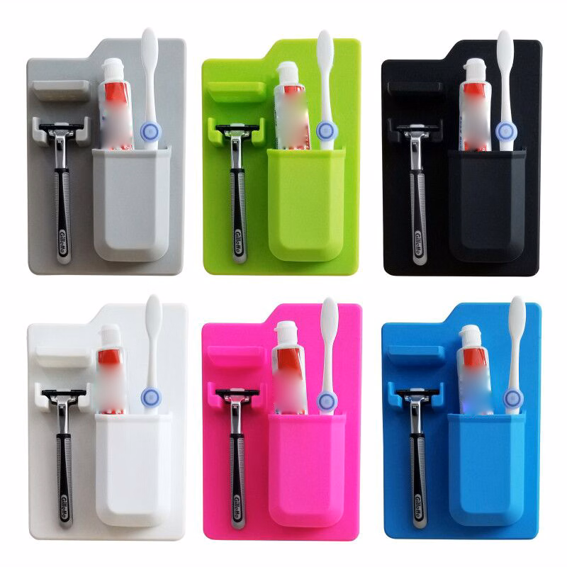 Silicone toothbrush holder