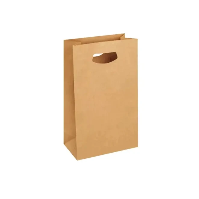 Die-Cut Handle Bags - Brown 1