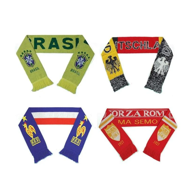 Embroidery Stadium Knit Scarf 1