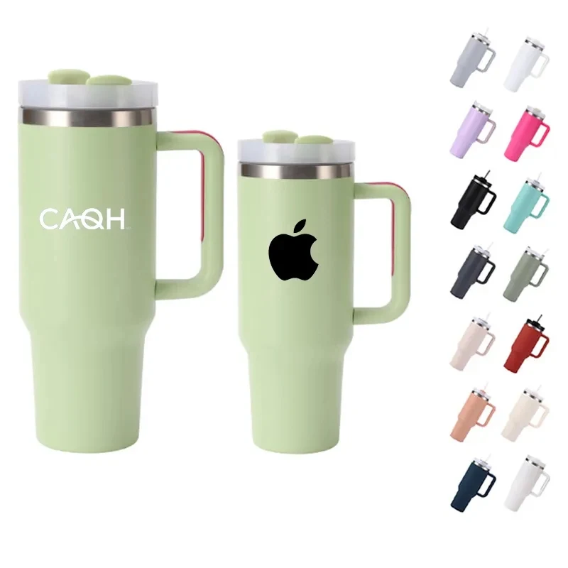 30oz Tumbler with Handle and Straw 1