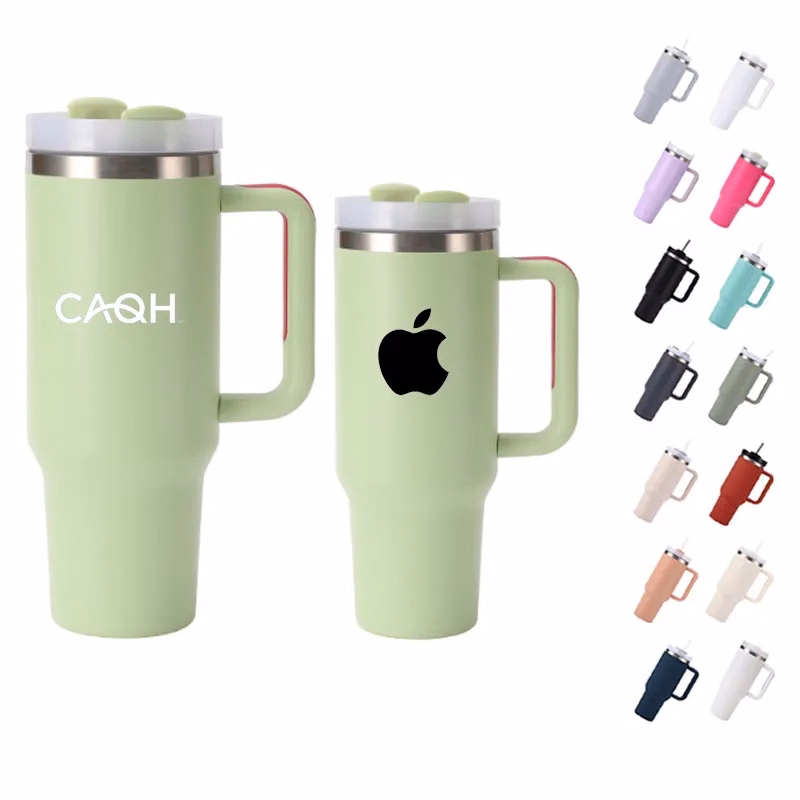 30oz Tumbler with Handle and Straw