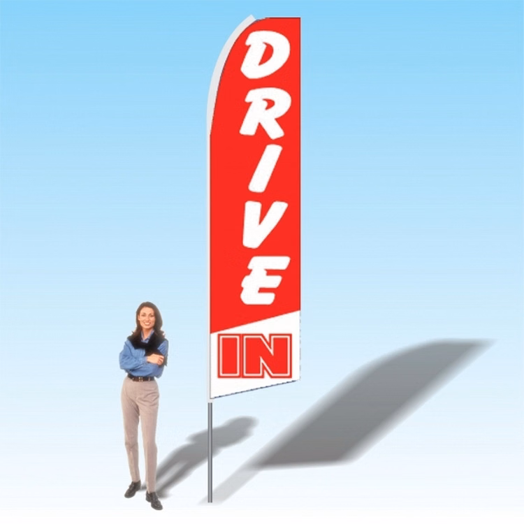 15FT Drive In Advertising Banner Flag