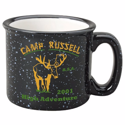15 oz. Black Western Stoneware Mug