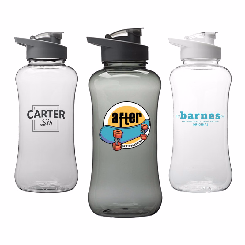 60 oz Athlete Plastic Sports Bottle w/ Flip top Lid & Handle