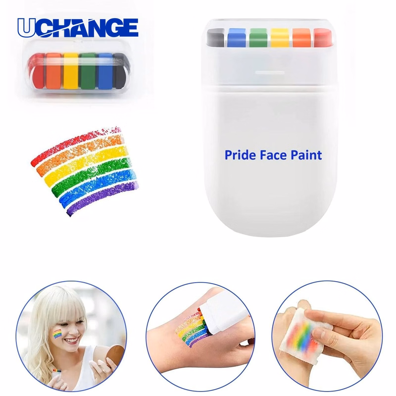 6-Color Face Rainbow Paint Pens for Events & Fan Activities