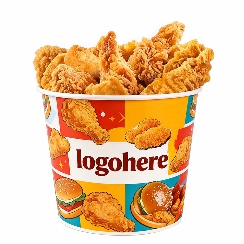 Grease-Blocking Fried Chicken Packaging Pails