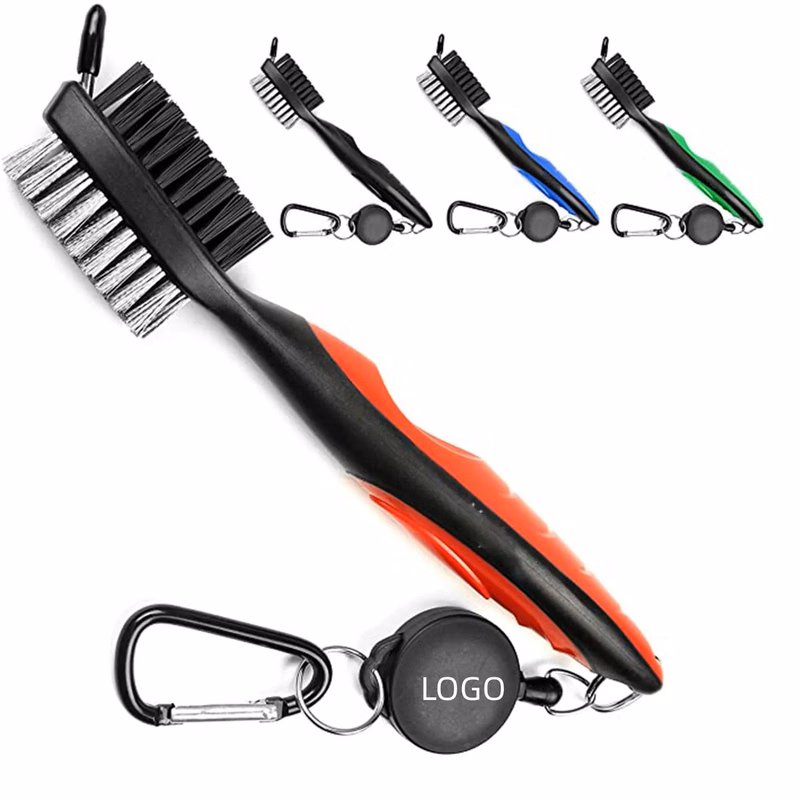 3 In 1 Golf Club Brush w/ Retractable Reel