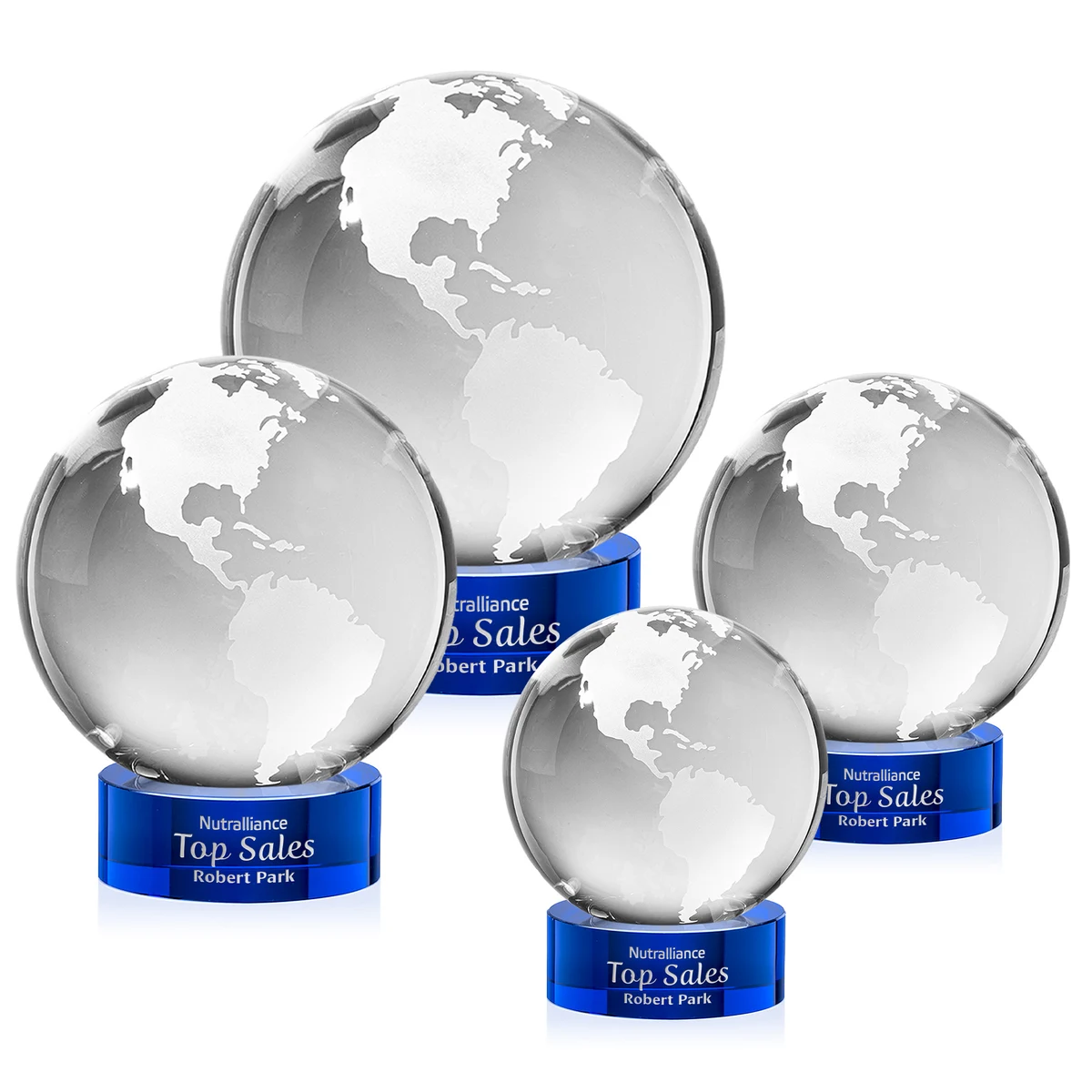 Globe Award on Stanrich Base - Blue 1