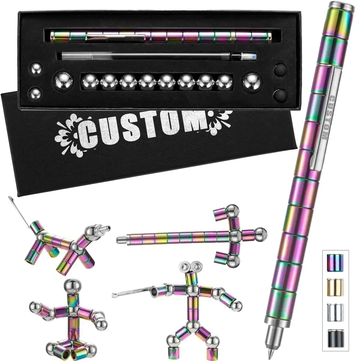 Multi-Function Magnetic Decompression Metal Ballpoint Pen 1