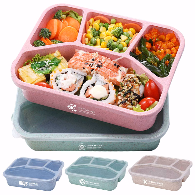 Wheat Straw Four-compartment Box