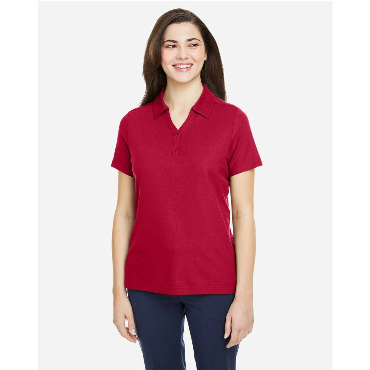 Women's Fusion ChromaSoft™ Pique Polo - CE112W 1