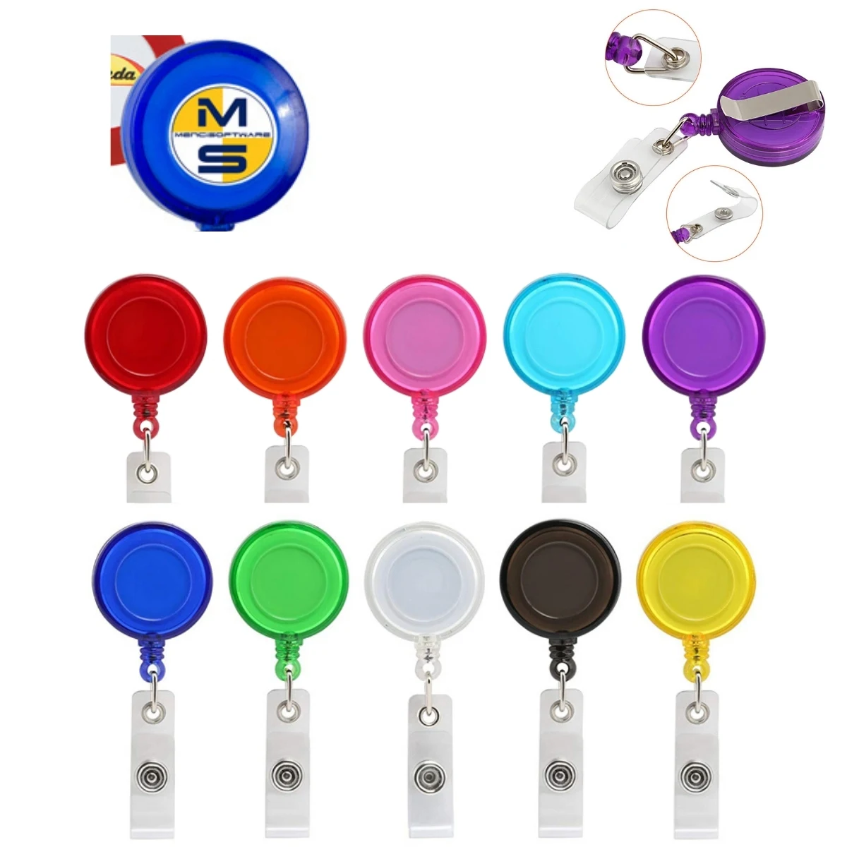 ColorPop Retractable ID Reel 1