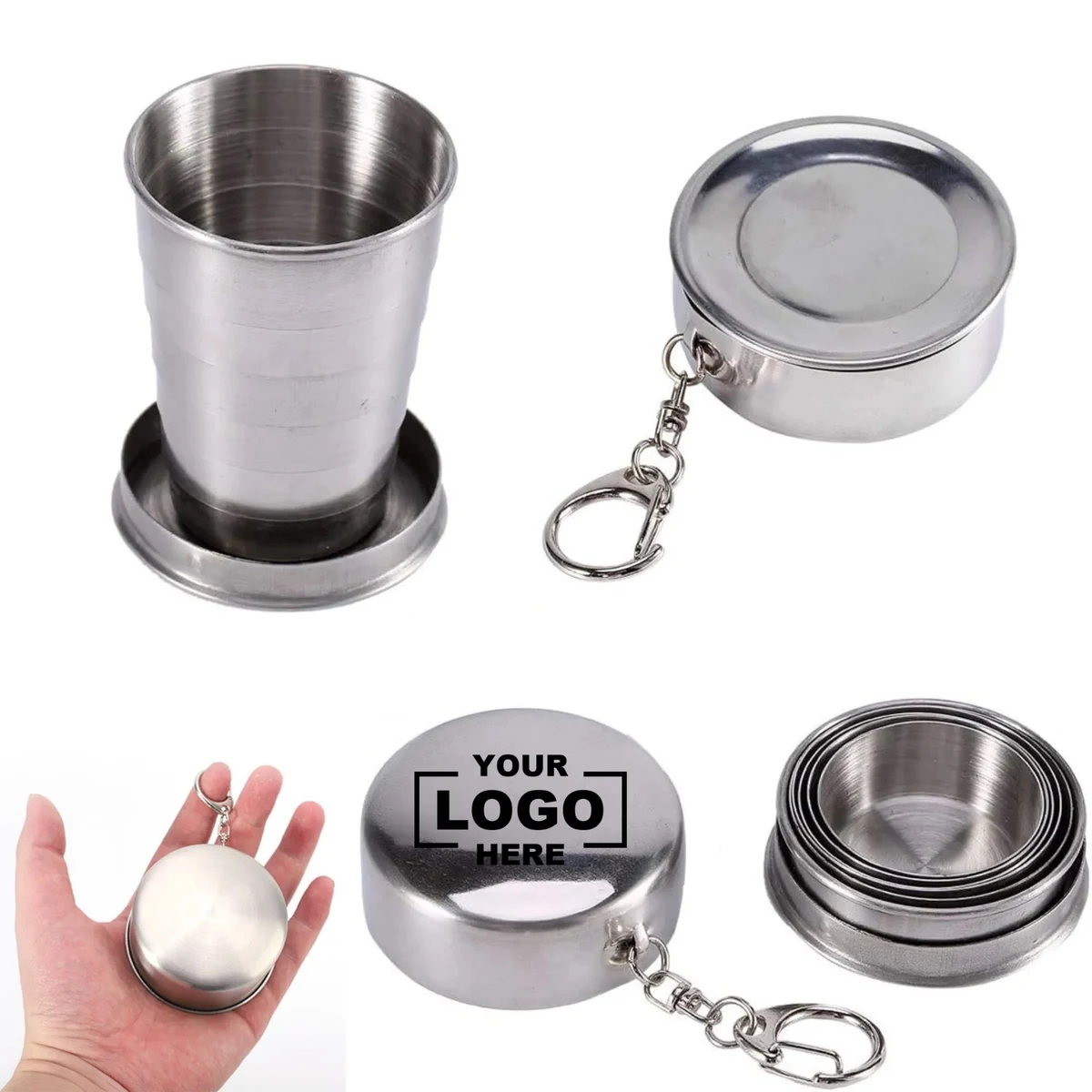 Stainless Steel Mini Folding Cups 1