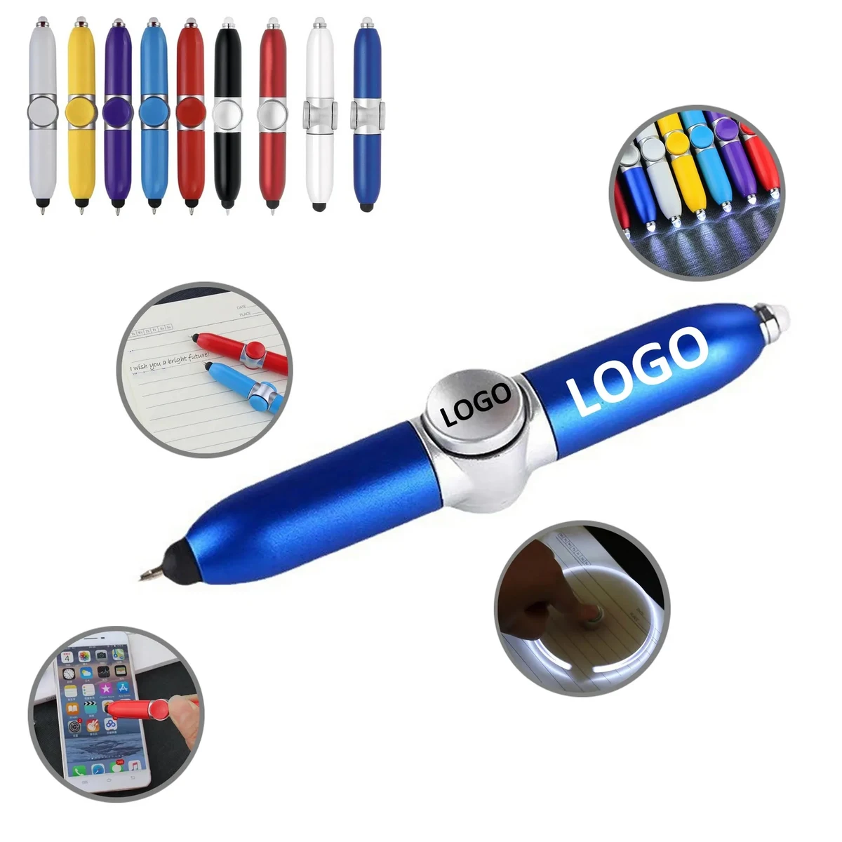 LED Fidget Spinner Pen 1