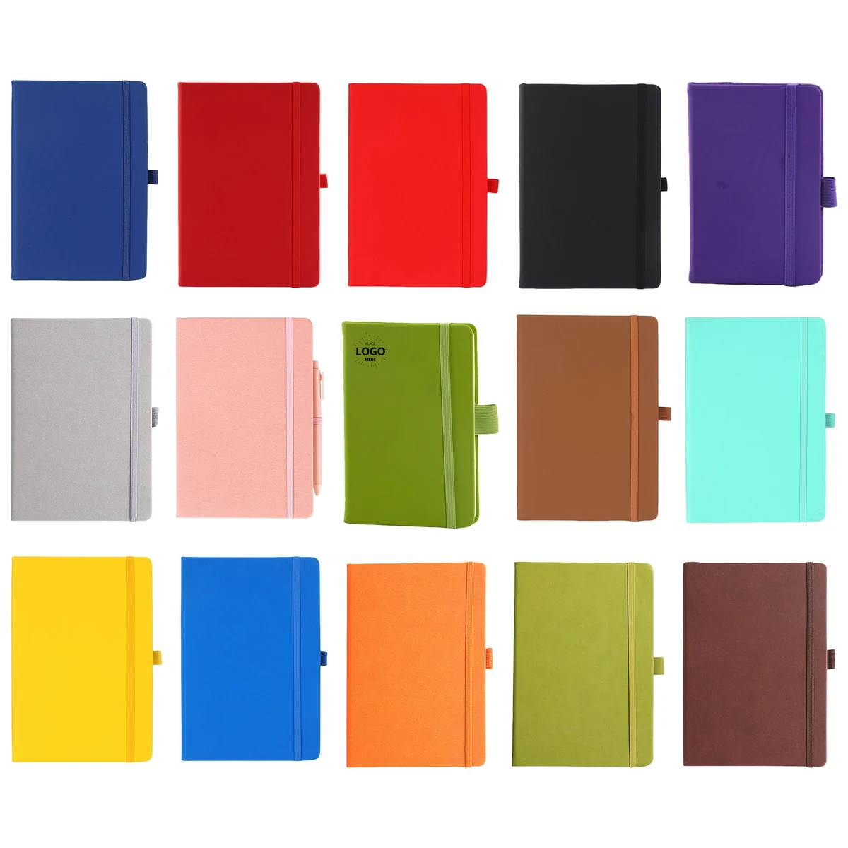 A5 PU Leather Hardcover Thick Lined Journal Ruled Notebook 1