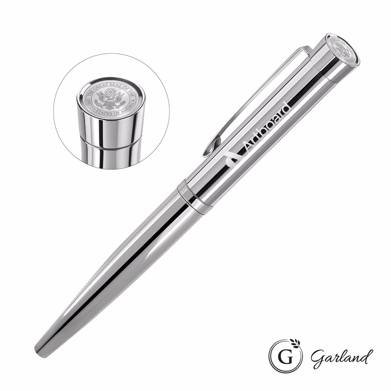 Garland® Executive Signature Cust Emblem Rollerball Chrome