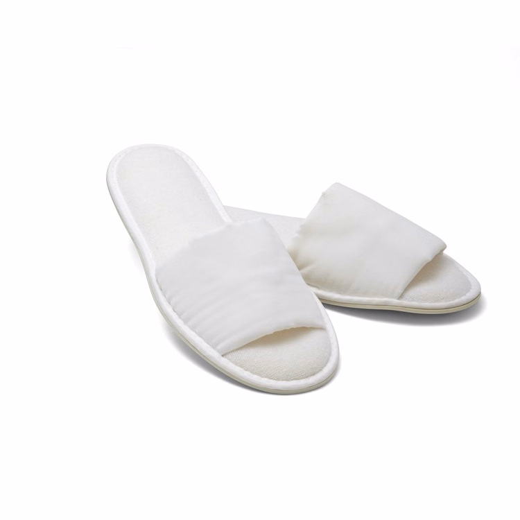 Woman's Open Toe Microfiber Slipper