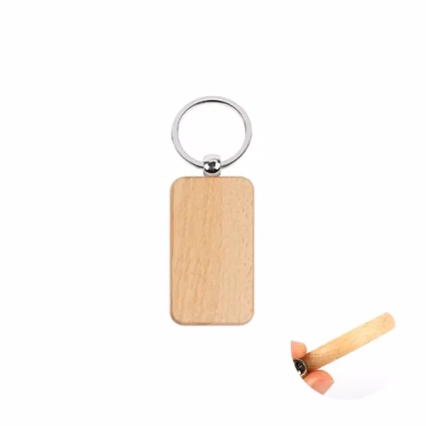 Wood Keychain Key Ring