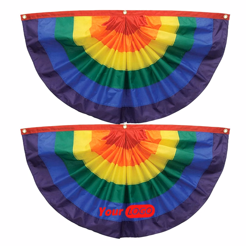 Rainbow Fan-shaped Flag
