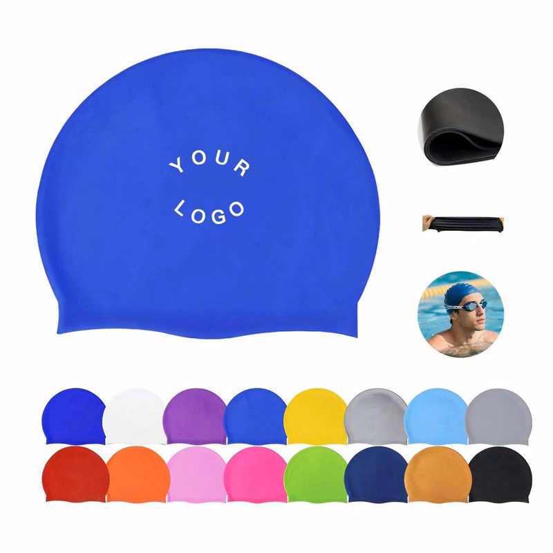 Adult Swim Cap Silicone Comfortable Fit