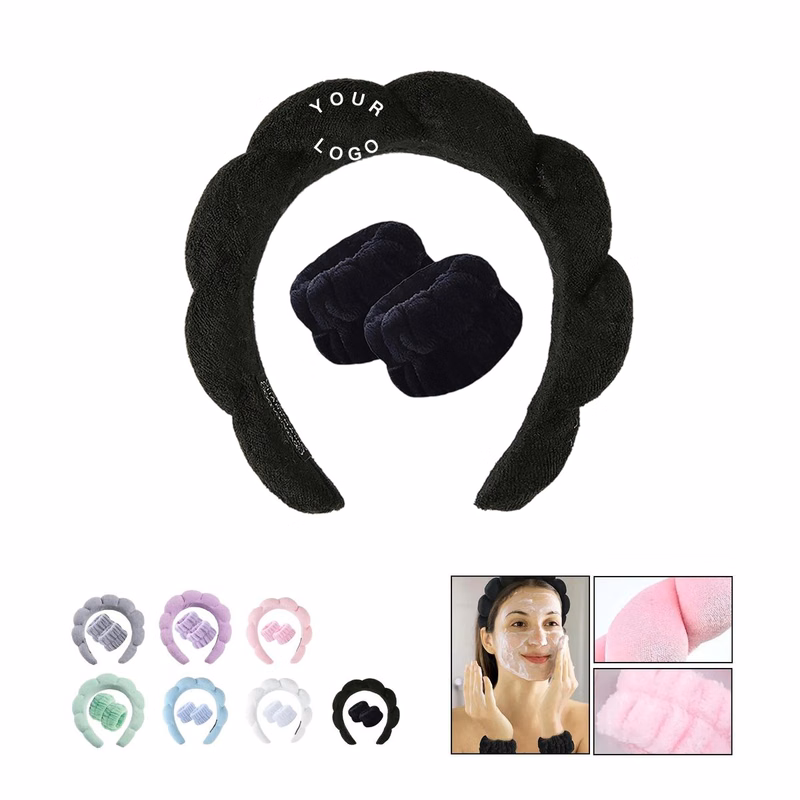 Absorbent Headband Set for Spa and Skincare