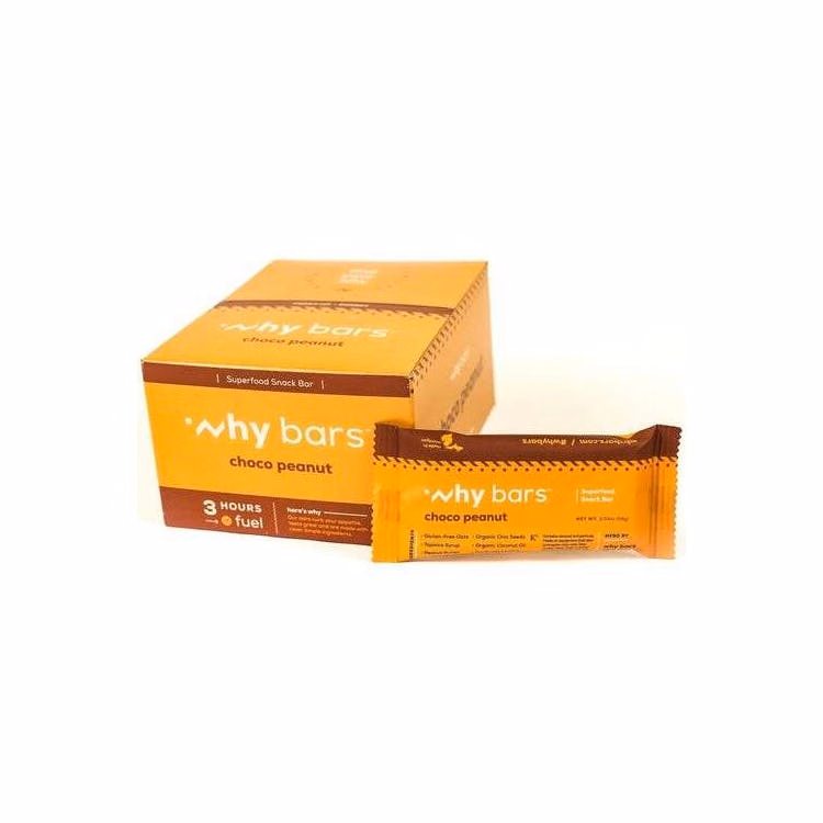 Why Bars Superfood Protein Snack Bars - 24 Pack Choco Peanut Butter