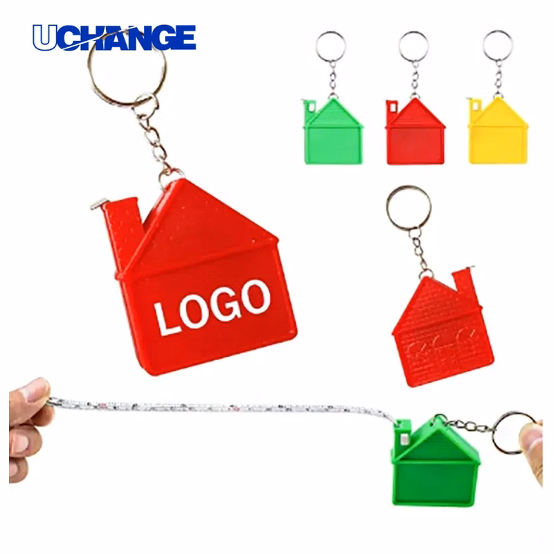 House-Shaped Tape Measure Keychain Mini Measuring Tool