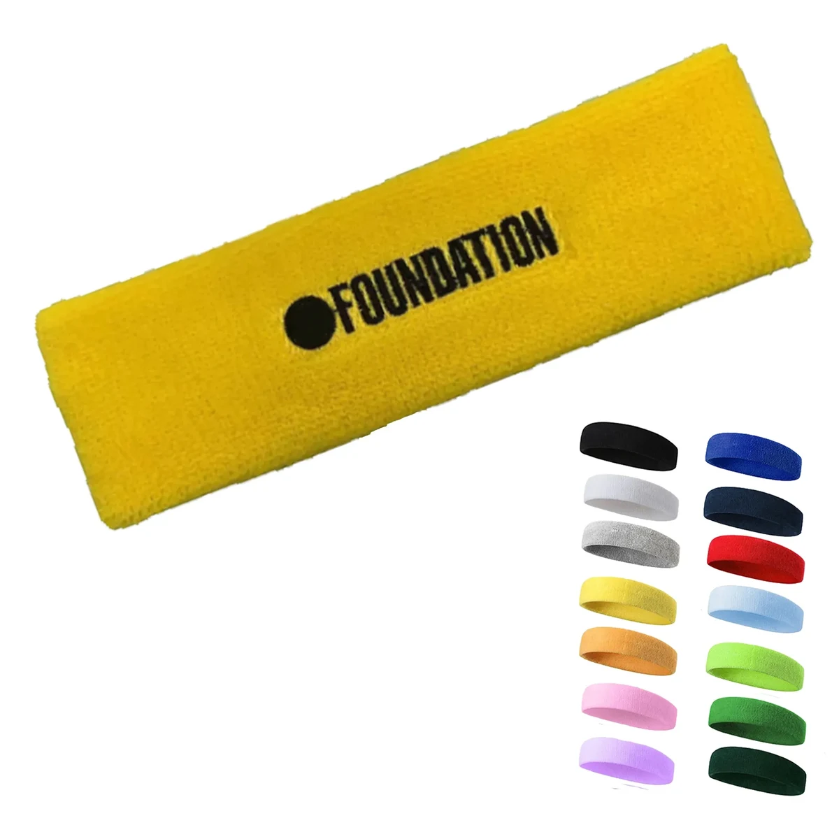 Embroidered Sweatbands Cotton Sports Headband 1