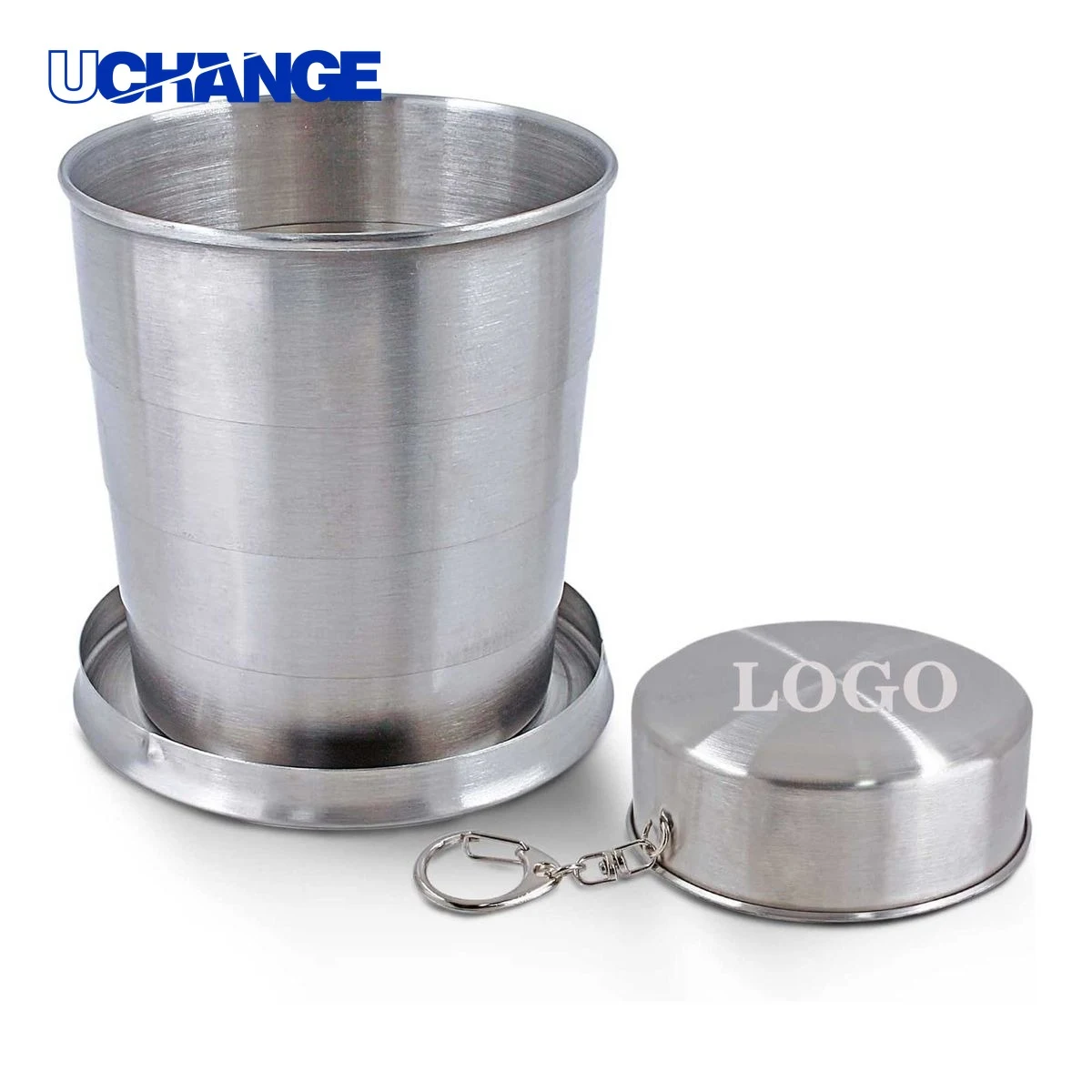 Stainless Steel Folding Camping Cup Container (5 oz) 1