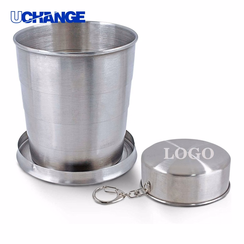Stainless Steel Folding Camping Cup Container (5 oz)