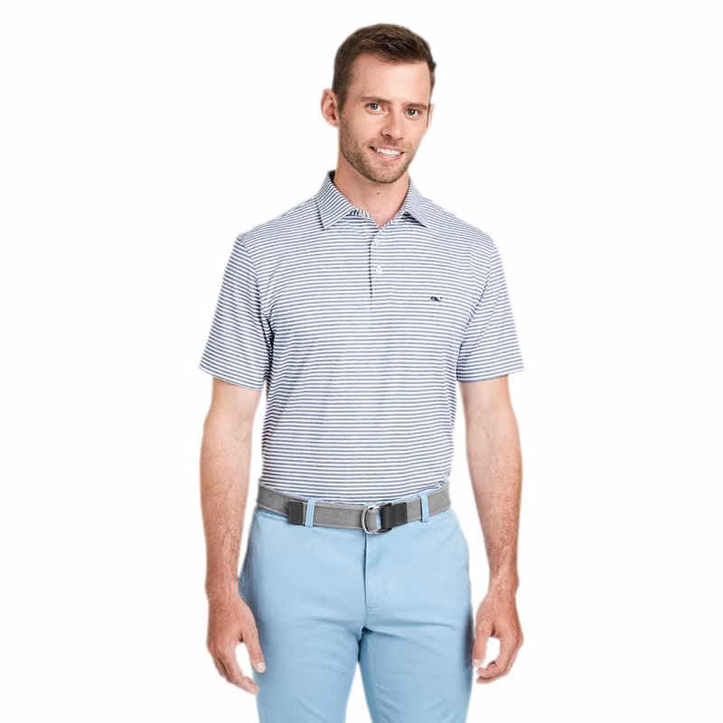Vineyard Vines Men's Heathered Winstead Sankaty Polo - G011145
