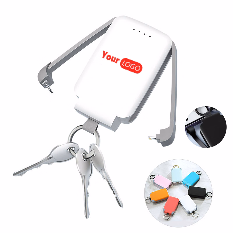Compact Keychain Charger with Built-In LED Light