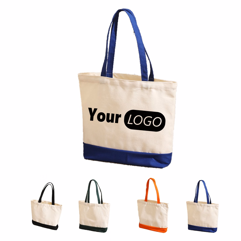 One-Shoulder Canvas Shopping Bag