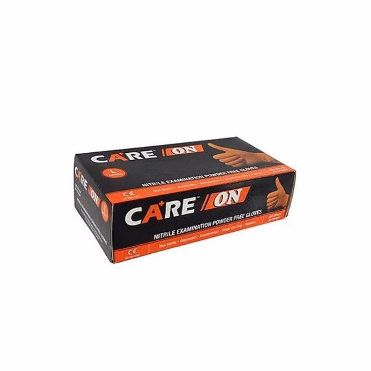 Nitrile Medical Gloves - Orange Medium