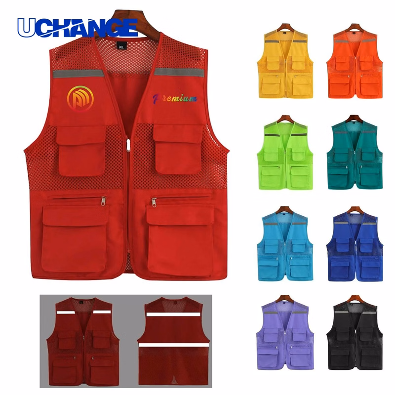 Multi-Pocket Reflective Work Vest