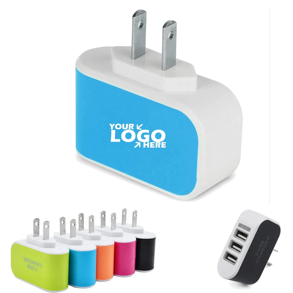 3 Port USB Travel Candy Charger 1