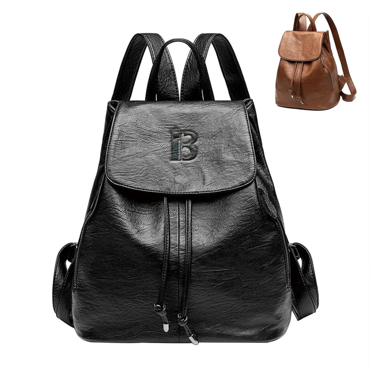 PU Leather Travel Backpack 1