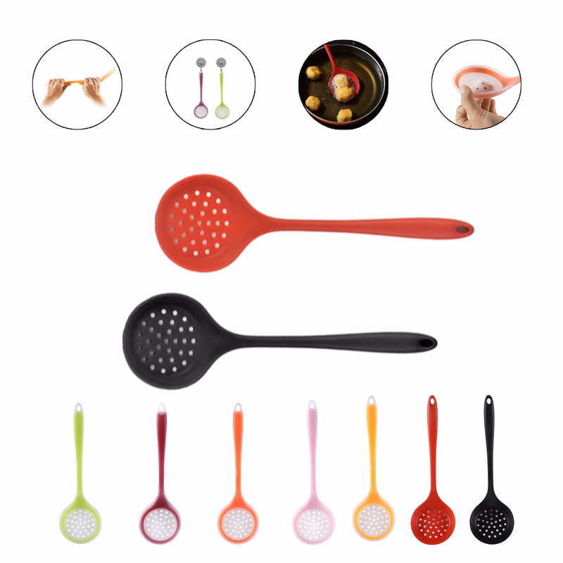 Silicone Multi-Function Filter Spoon For Cooking