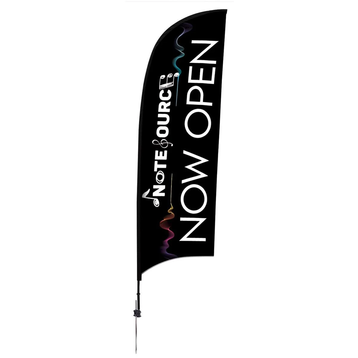 9' Elite Razor Nylon Sail Sign Kit (Single-Sided with Ground Spike) 1