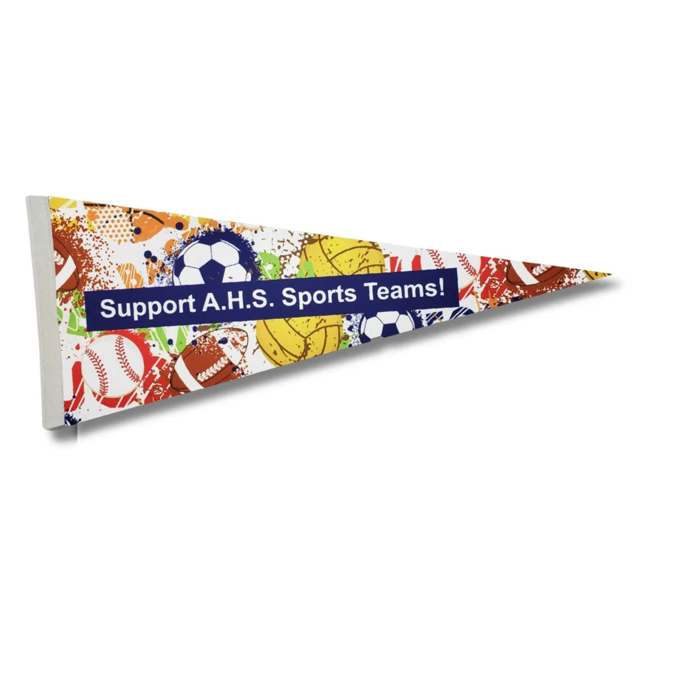 9" x 24" Sublimated Standard Felt Pennant 1