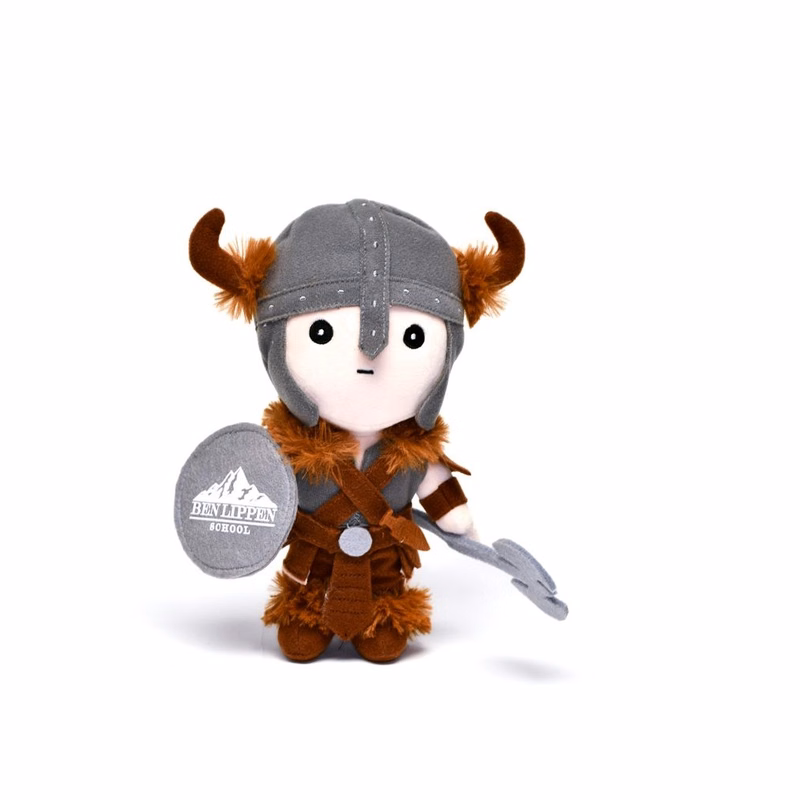 8" Viking (warrior)plush toy Stuffed animal mascot