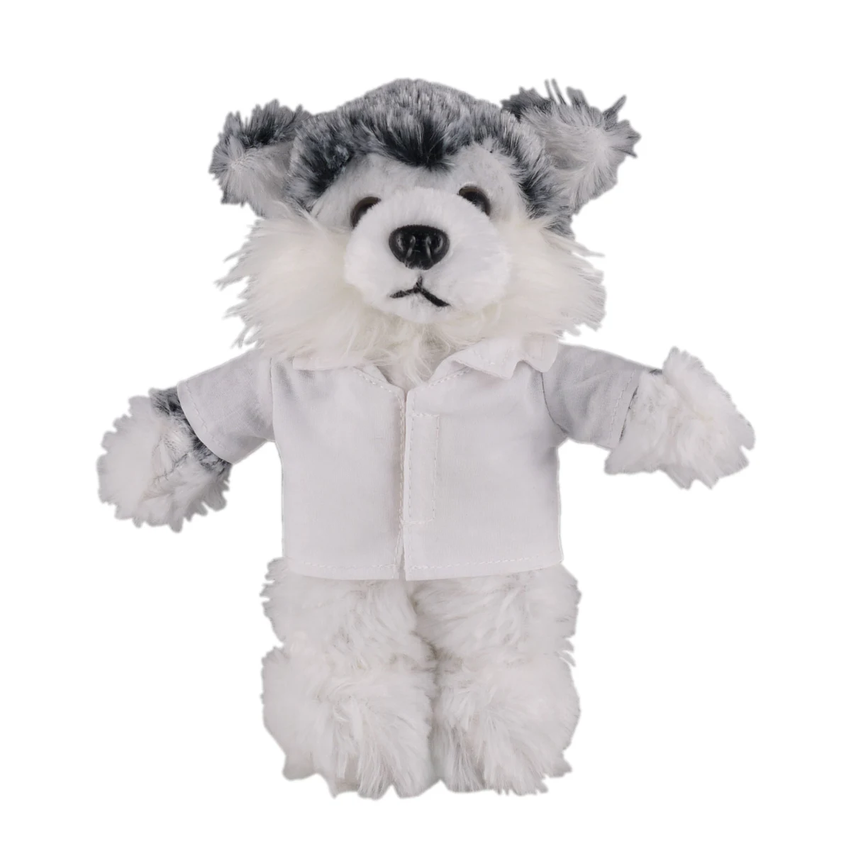 Soft Plush Stuffed Husky in doctor's jacket. 1