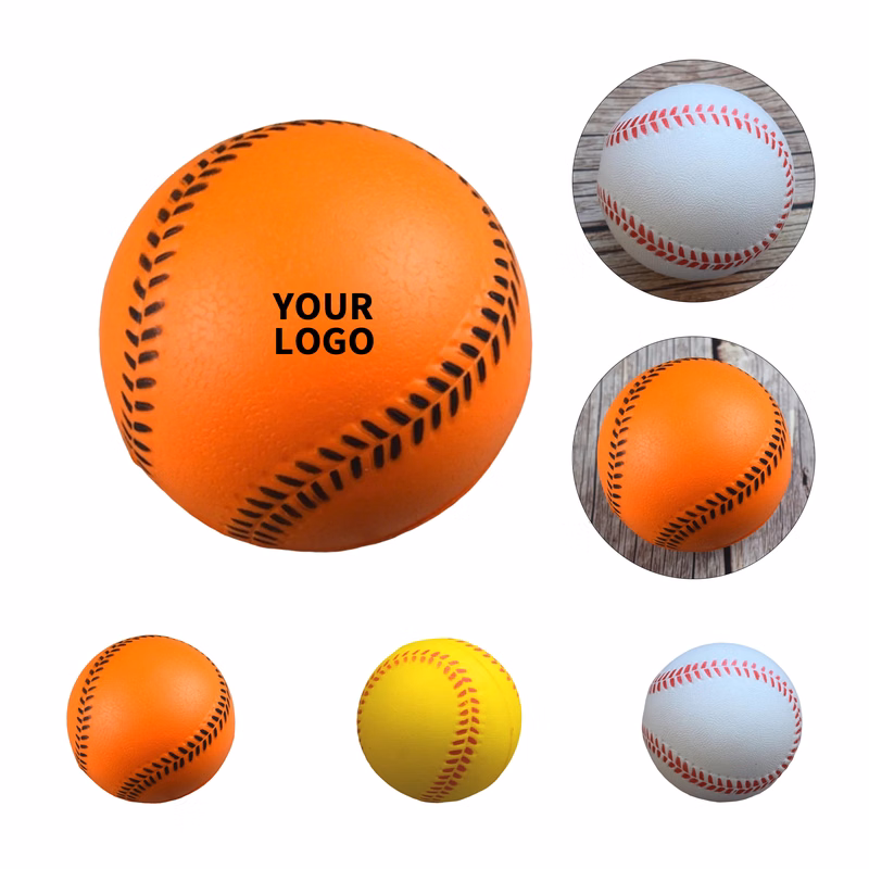 Polyurethane Baseball Stress Ball 2.5" Diameter
