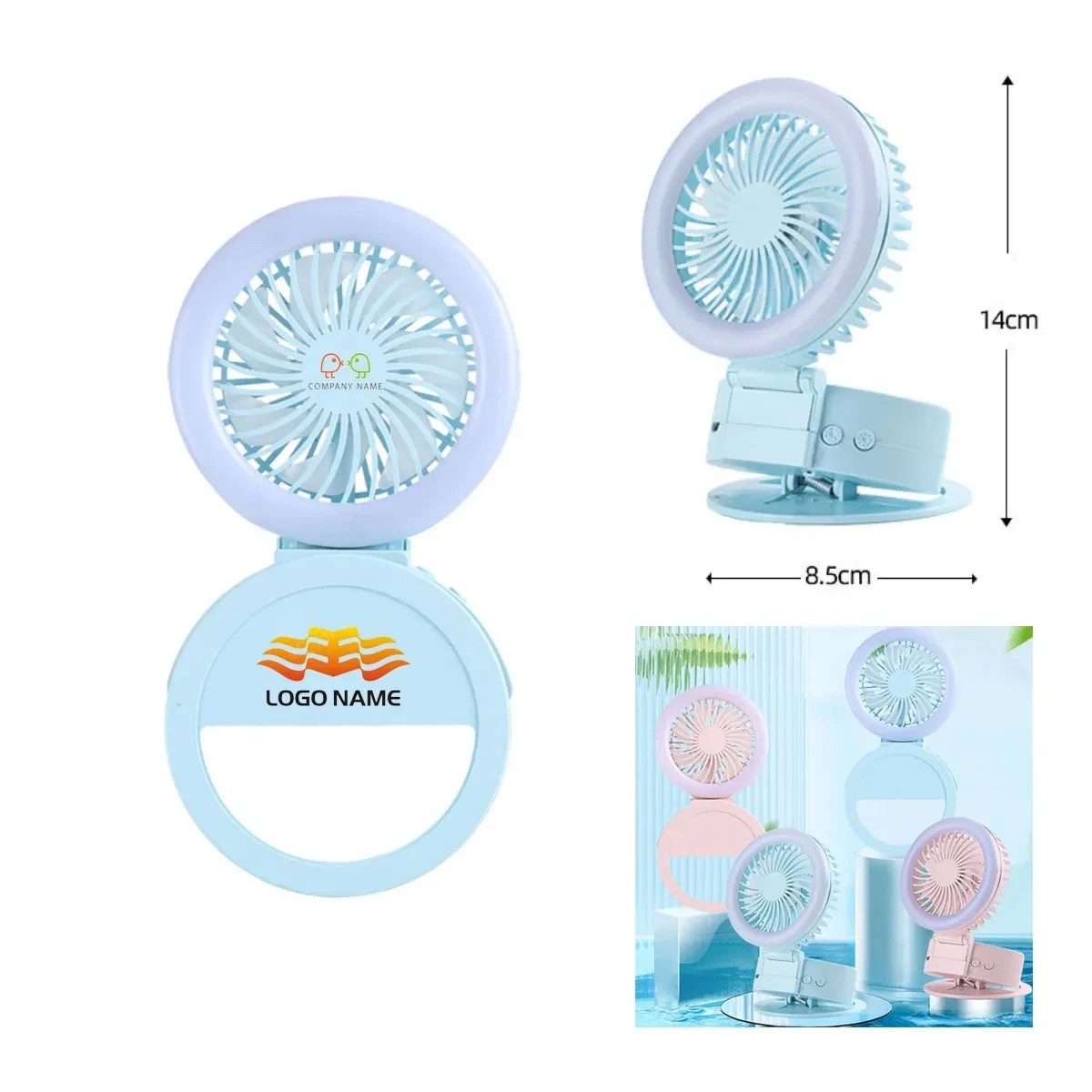 3 Speed Small Personal Desk Fan 1