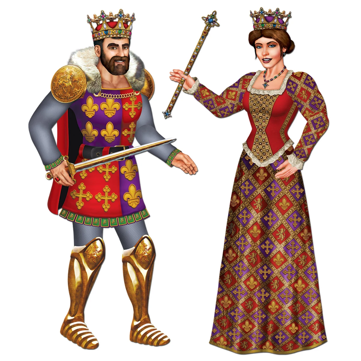 Jointed Royal King & Queen 1