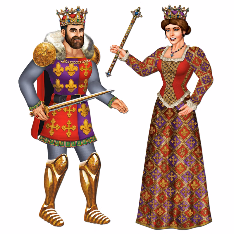 Jointed Royal King & Queen