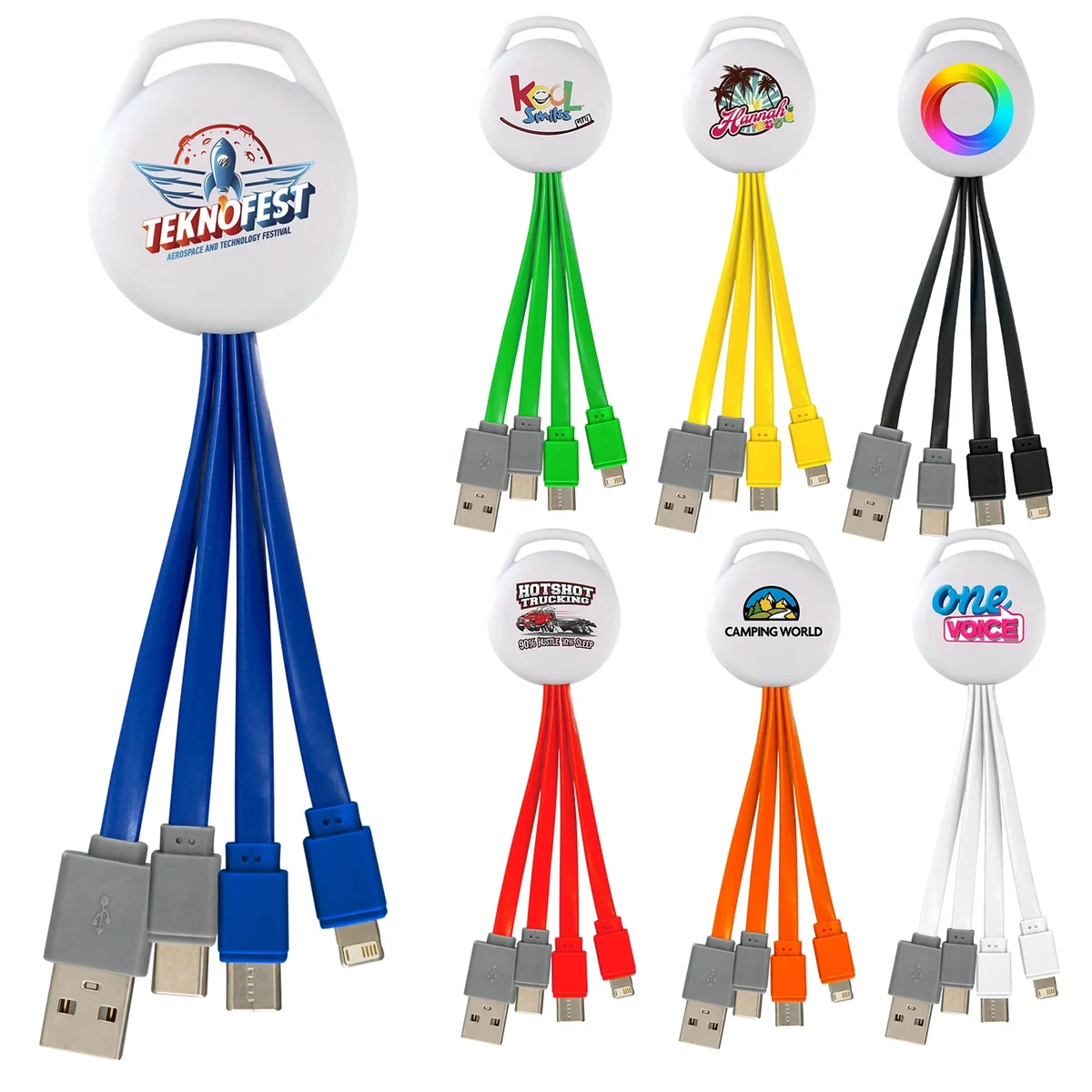 FULL COLOR VIVID DUAL INPUT 3-IN-1 CHARGING CABLE 1