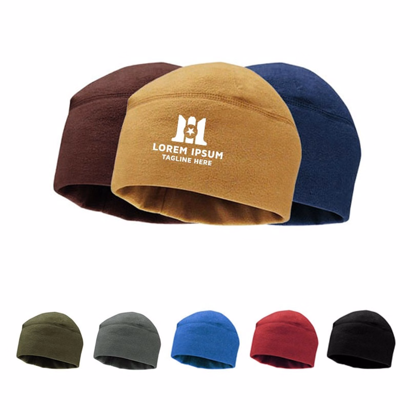 Unisex Autumn Winter Thermal Fleece Beanie