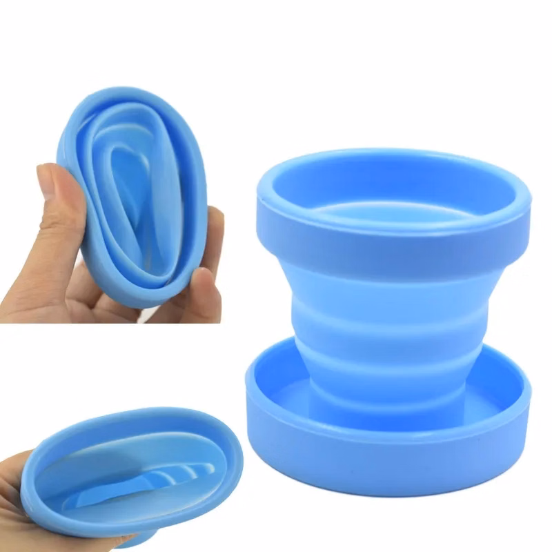Folded Silicone Mouthwash Cups