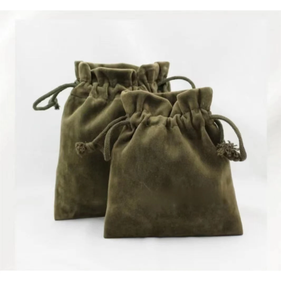 Suede-ish Drawstring Bags 1